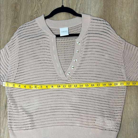 Varley Callie Cream Knit Top size XS - Picture 7 of 9